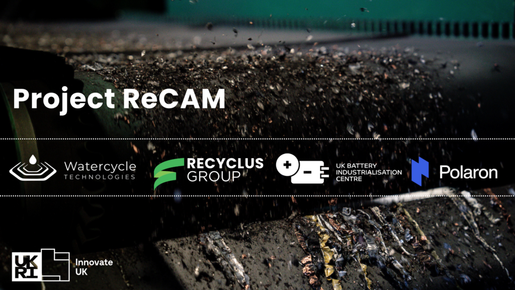 Advancing UK Battery Circularity: Recyclus Joins Innovate UK-Funded ReCAM Consortium